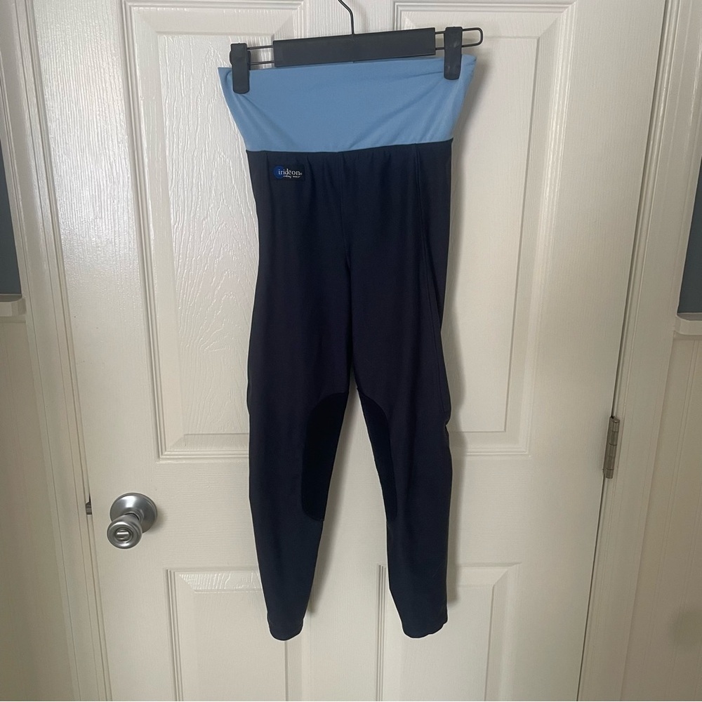 Girls irideon Size M Navy Blue Equestrian Horse Riding Pant Leggings EUC